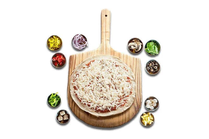 LIFE IS TOO SHORT TO EAT BORING PIZZA.